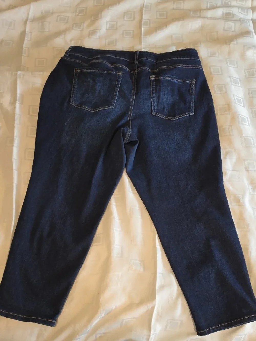 Maurices Dark Blue Cropped Stretch Jeans - Picture 4 of 4